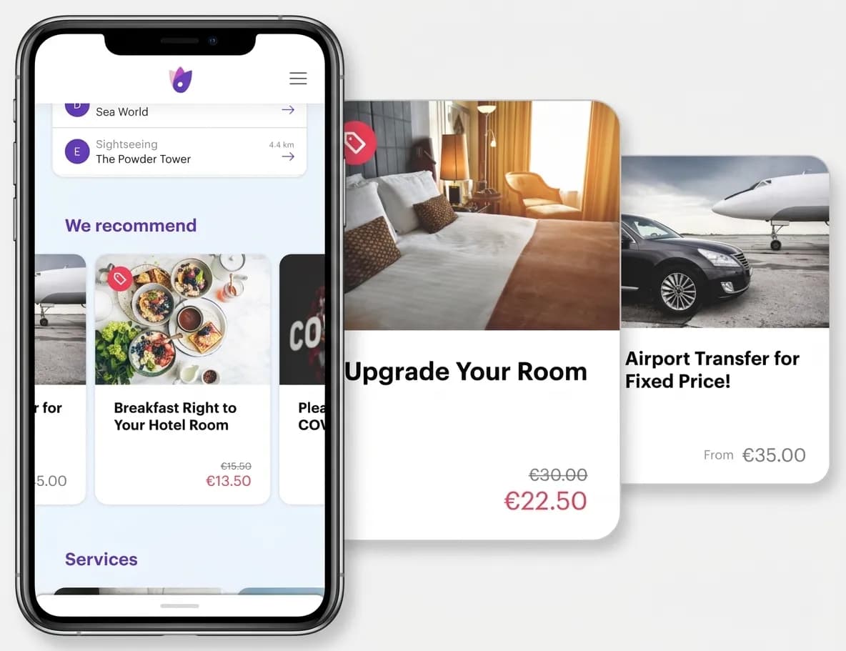 MyStay upsell catalogue and guest offers